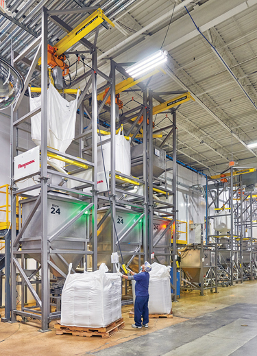 Goya Foods Ups Output with 16 Automated Bulk Bag Dischargers